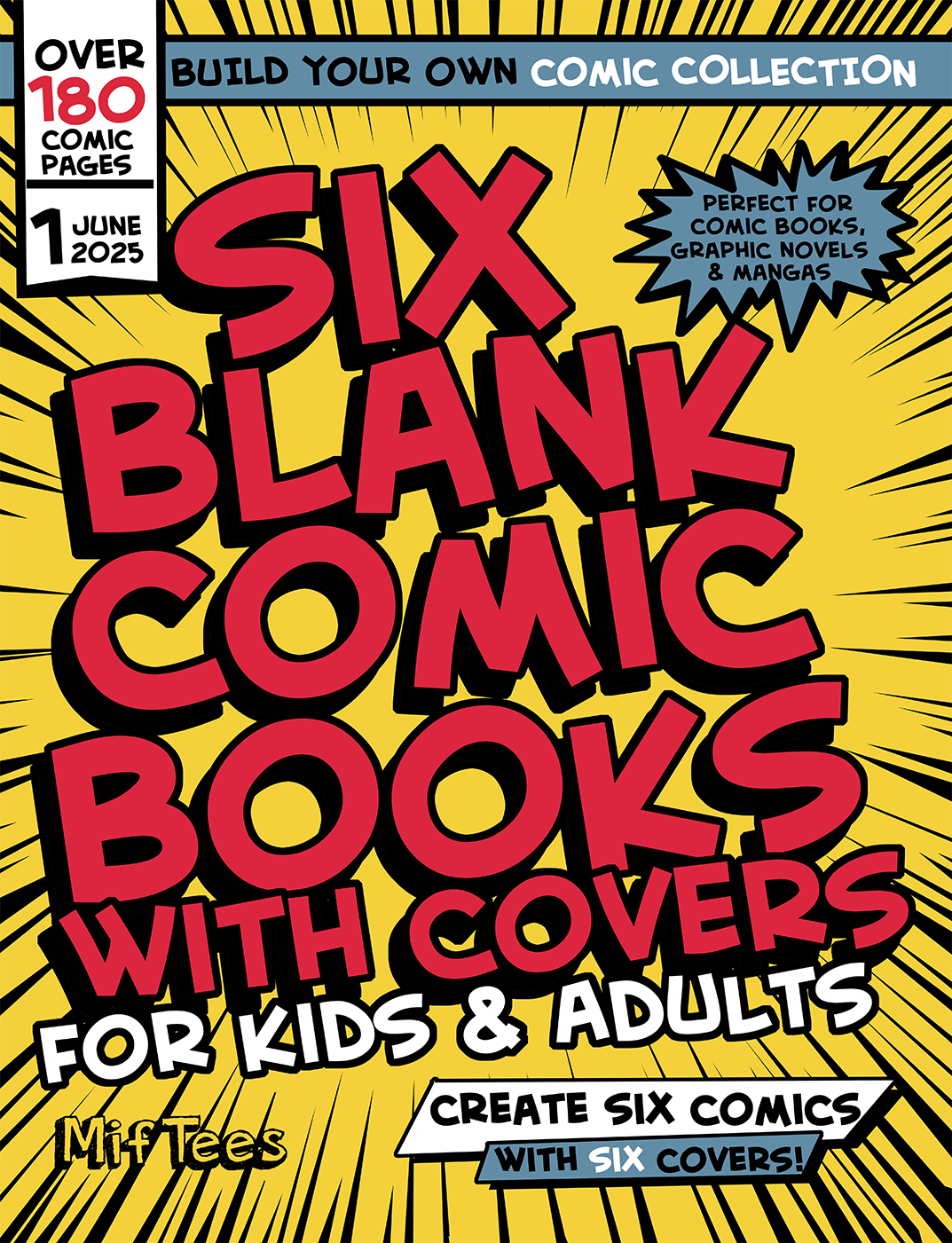 Create Your Own Comics: 6 Blank Comic Books with Covers